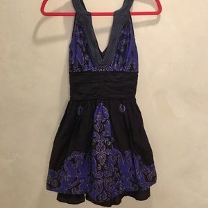 Free People Fit and Flare 💙🖤💛